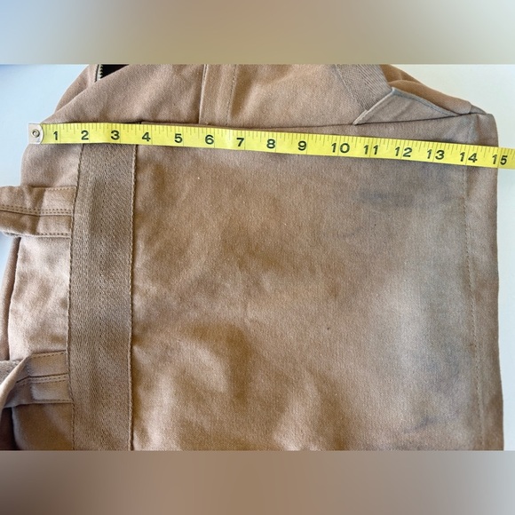 Margot New York Brown Tan Canvas Backpack *Flaws main image 4